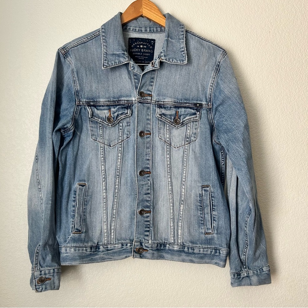 Lucky Brand Men's Light Blue Denim Jacket